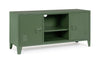 Comoda TV din metal, cu 2 usi, Cambridge Verde, l40xA120,5xH58,5 cm