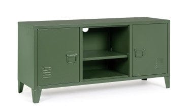 Comoda TV din metal, cu 2 usi, Cambridge Verde, l40xA120,5xH58,5 cm (9)