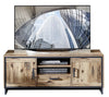 Innostyle Comoda TV din pal, cu 1 sertar si 2 usi Pato Natural / Grafit, l155xA45xH61 cm
