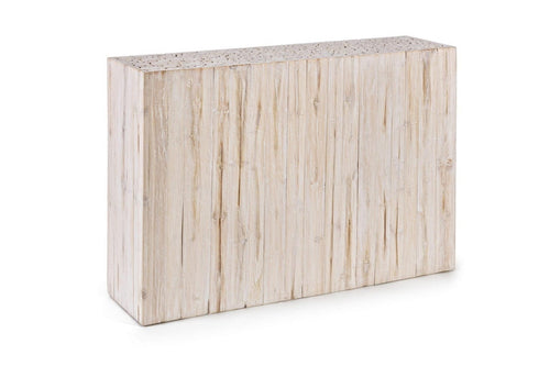Consola din lemn de tec, Ermitas Natur, l109xA30xH79 cm - SomProduct Romania