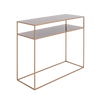 Consola din metal, Tensio 2 Auriu, l100xA35xH75 cm