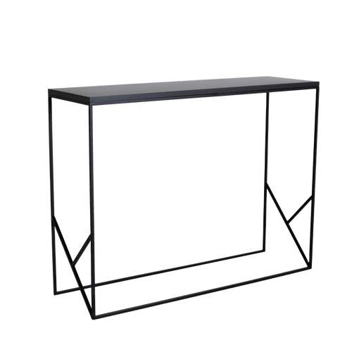 Consola din pal si metal, Fancy Basic Negru, l100xA30xH75 cm