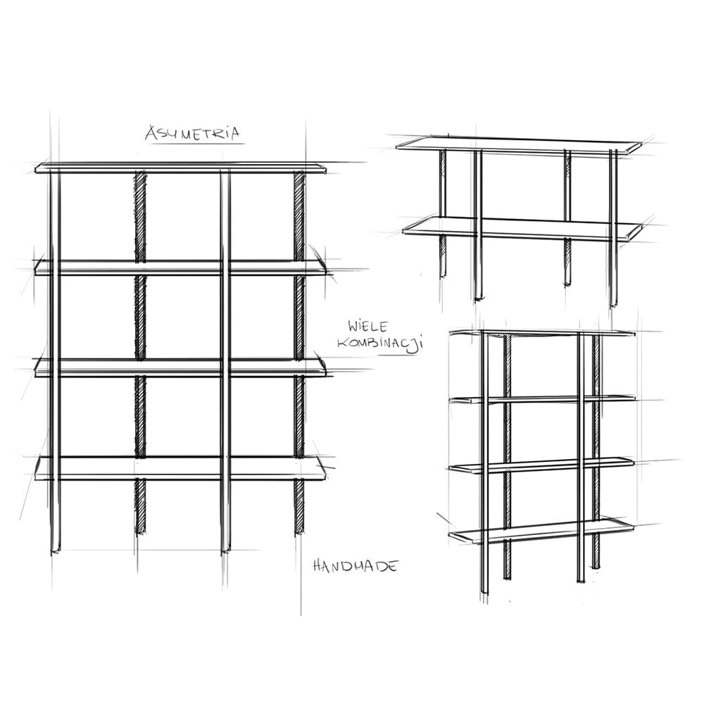 Consola din pal si metal, Rave Basic 110 Stejar / Negru, l110xA50xH71 cm (2)