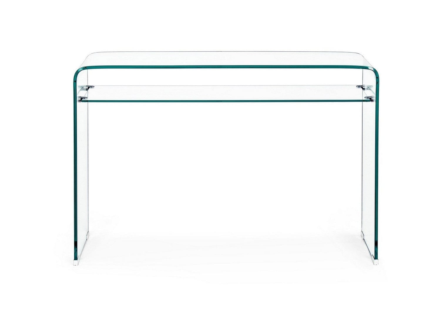 Consola din sticla, Iride II Transparent, l110xA35xH75 cm (2)