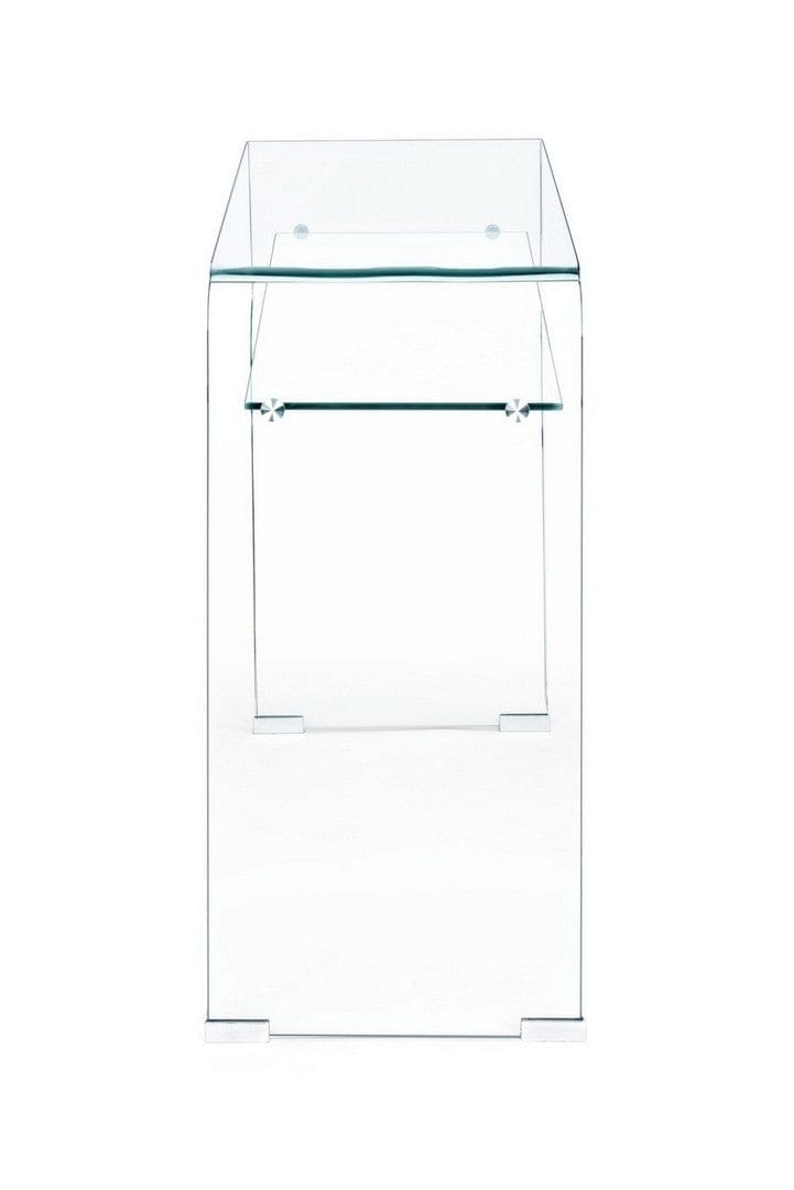 Consola din sticla, Iride II Transparent, l110xA35xH75 cm (3)