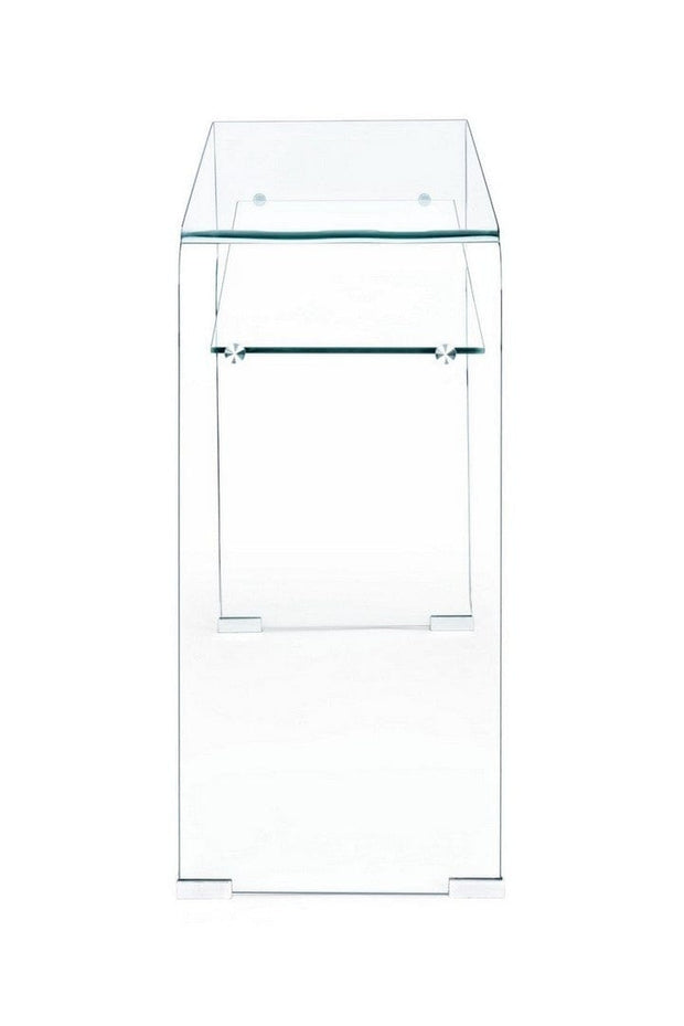 Consola din sticla, Iride II Transparent, l110xA35xH75 cm (3)