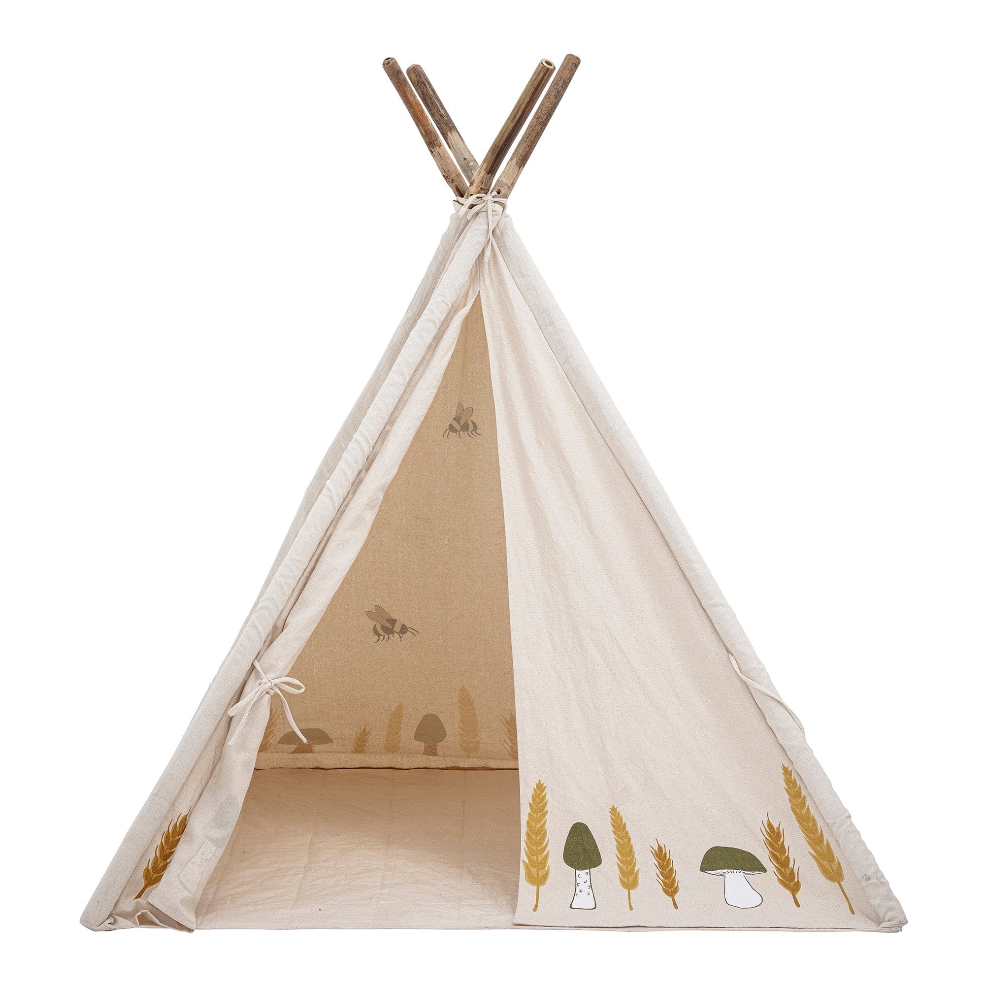 Bloomingville Cort pentru copii din bumbac si bambus, Millo Natural, L110xl110xH127 cm