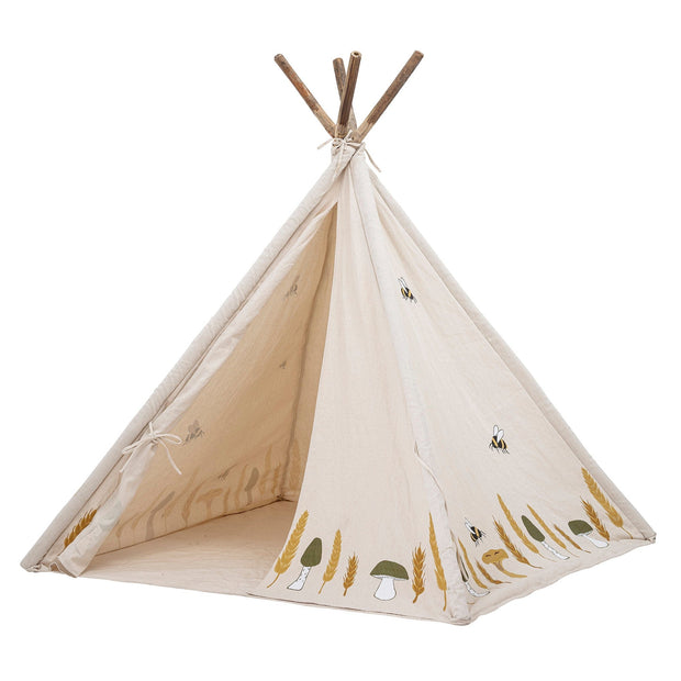 Bloomingville Cort pentru copii din bumbac si bambus, Millo Natural, L110xl110xH127 cm