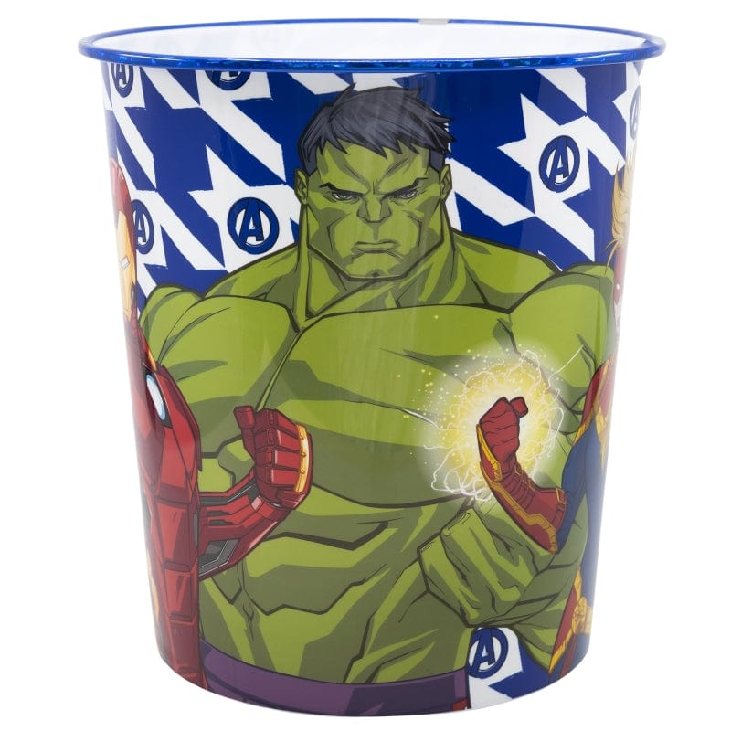 Cos de gunoi din plastic, Avengers Multicolor, Ø21xH22.5 cm