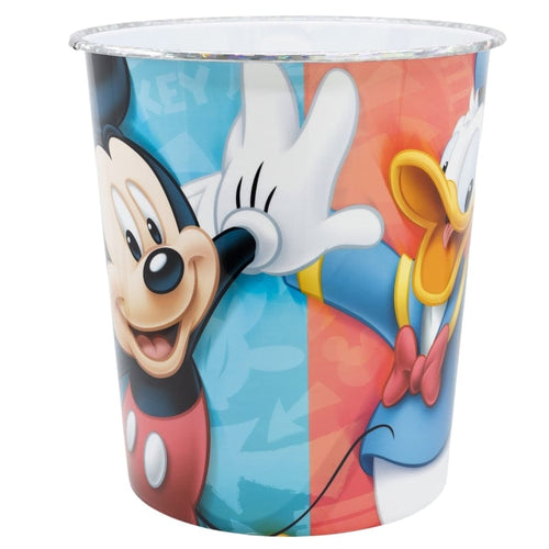 Cos de gunoi din plastic, Mickey Mouse Multicolor, Ø21xH22.5 cm