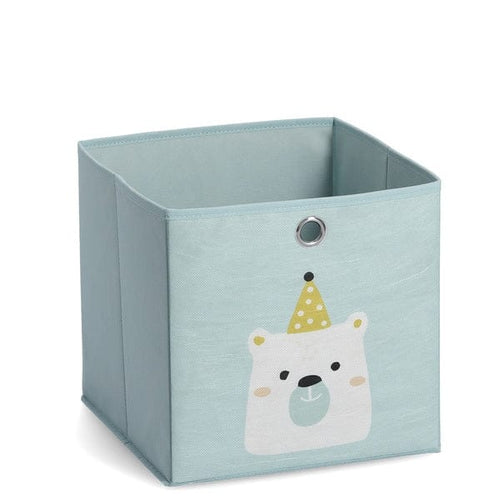 Cos depozitare pliabil, pentru copii, Icebear Verde Mint,  L28xl28xH28 cm