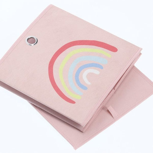 Zeller Cos depozitare pliabil, pentru copii, Rainbow Roz, L28xl28xH28 cm