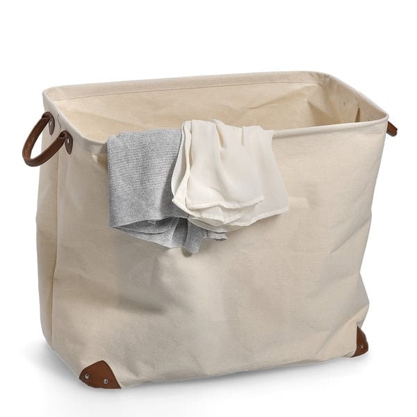 Cos pentru rufe cu manere, Hamper Bej, l55xA33xH48 cm (1)