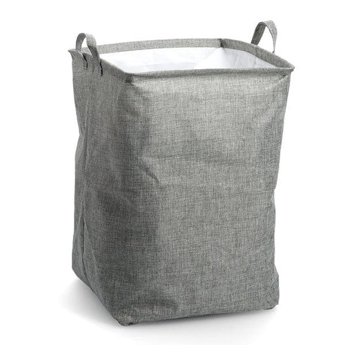 Cos pentru rufe cu manere, Hamper Round Gri, Ø35xH53 cm