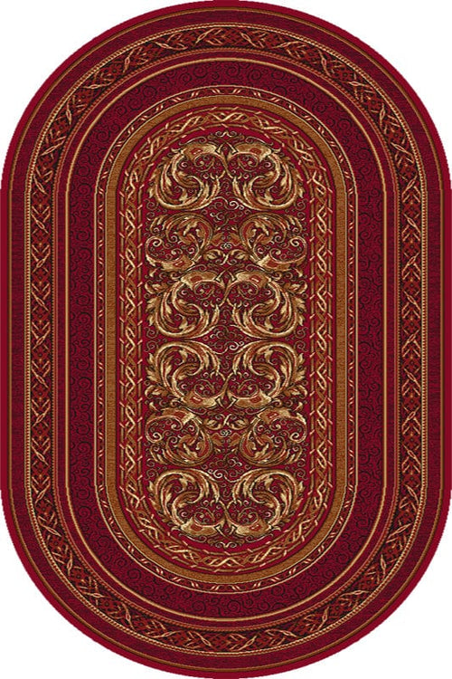 Agnella 250 X 150 cm Covor Aralia Dark Red Oval, Wilton