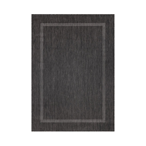 Covor de exterior din PP, Relax 4311 Rectangle Negru - SomProduct Romania