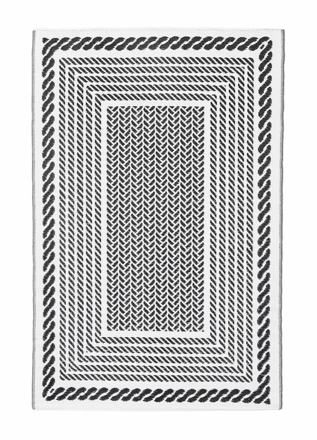 BIZZZT-RUG-KASHAN-RECTANGLE-WHITE-BLACK