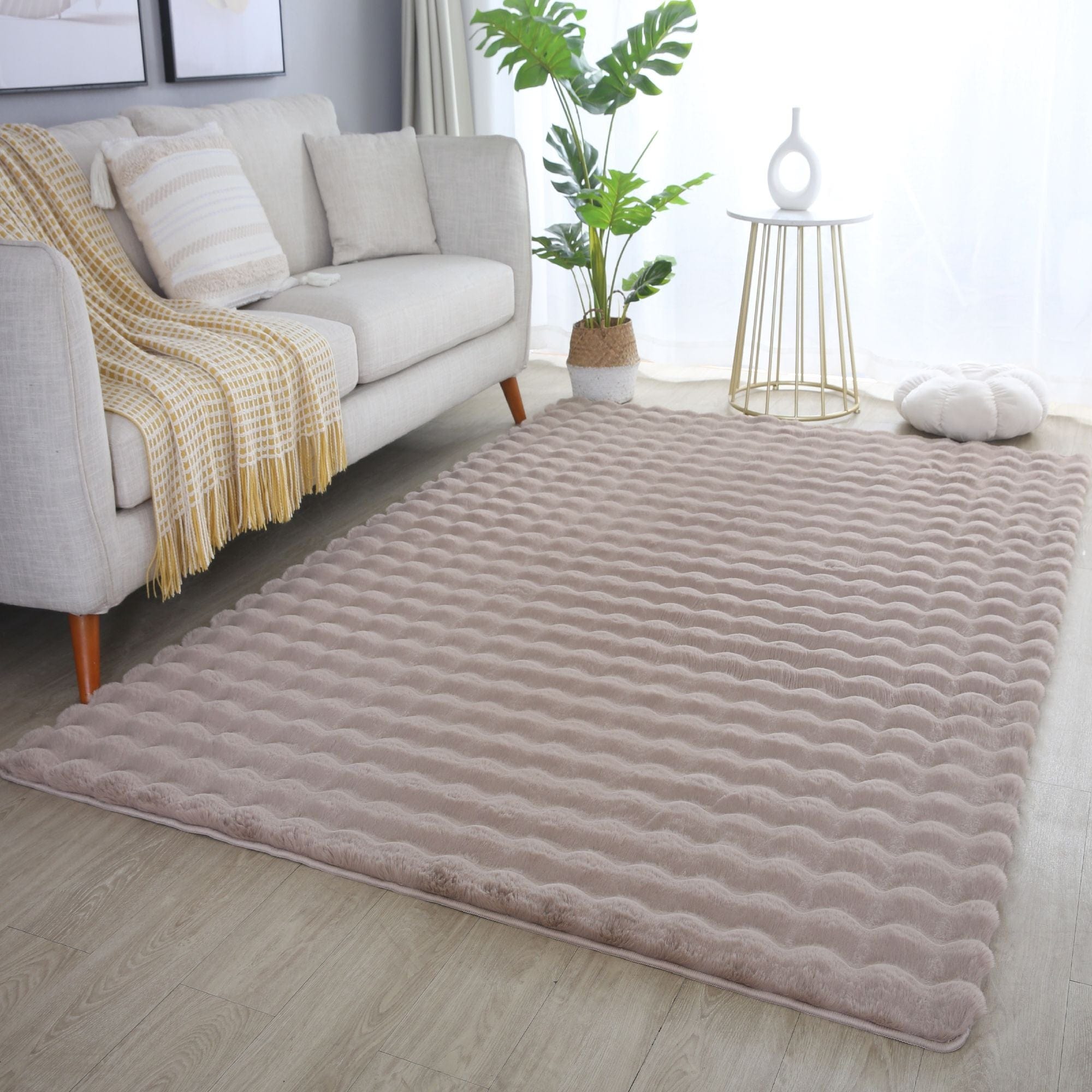 Ayyildiz Teppiche Covor din poliester, Ambiance 5110 Rectangle Bej