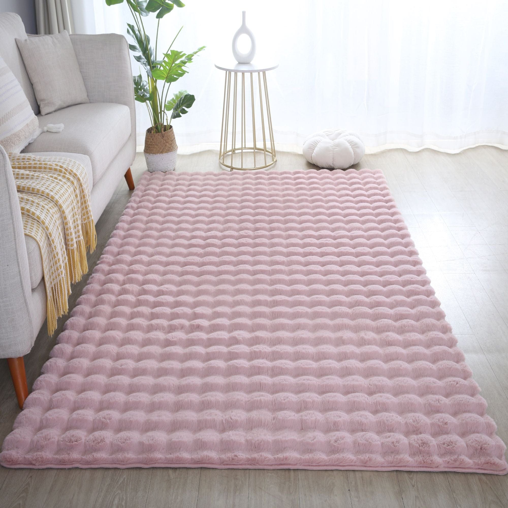 Ayyildiz Teppiche Covor din poliester, Ambiance 5110 Rectangle Roz