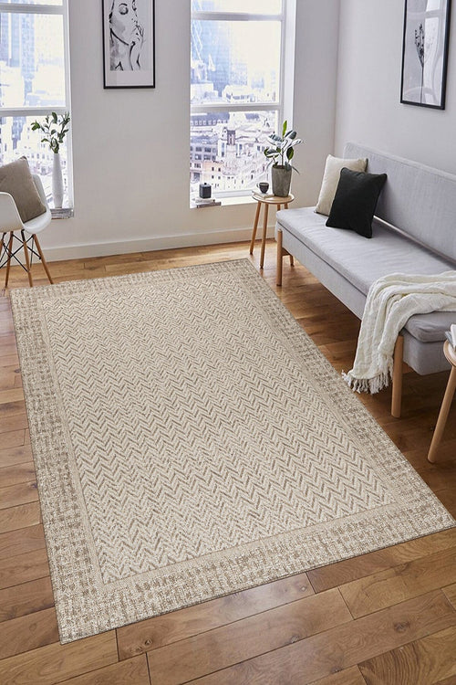 Covor din PP Capri Sand Bej & OYOTR-RUG-CAPRI-01257B_Sand_Beige & OYOTR-RUG-CAPRI-01257B_Sand_Beige