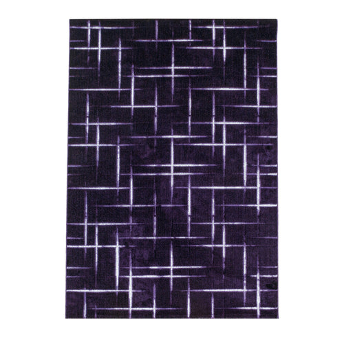 Covor din PP Costa 3521 Striped Violet - SomProduct Romania
