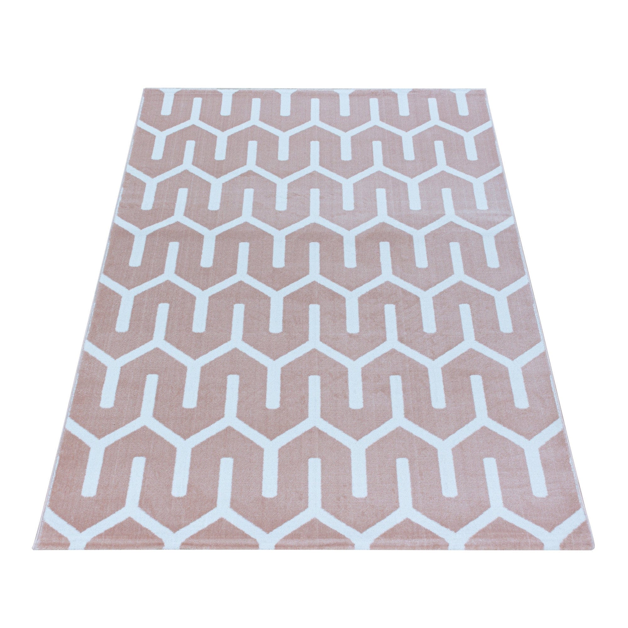 Ayyildiz Teppiche Covor din PP Costa 3524 Geometric Roz