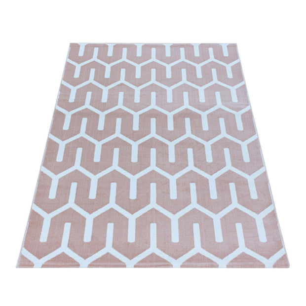 Ayyildiz Teppiche Covor din PP Costa 3524 Geometric Roz