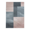 Covor din PP Efor 3712 Abstract Checkered Rose & AYYTPCH-EFOR3712ROSE & AYYTPCH-EFOR3712ROSE