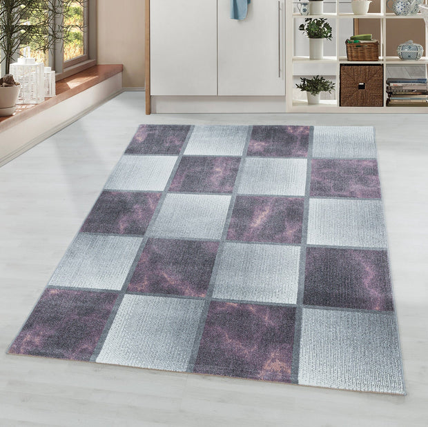 Ayyildiz Teppiche Covor din PP Ottawa 4201 Checkered Violet