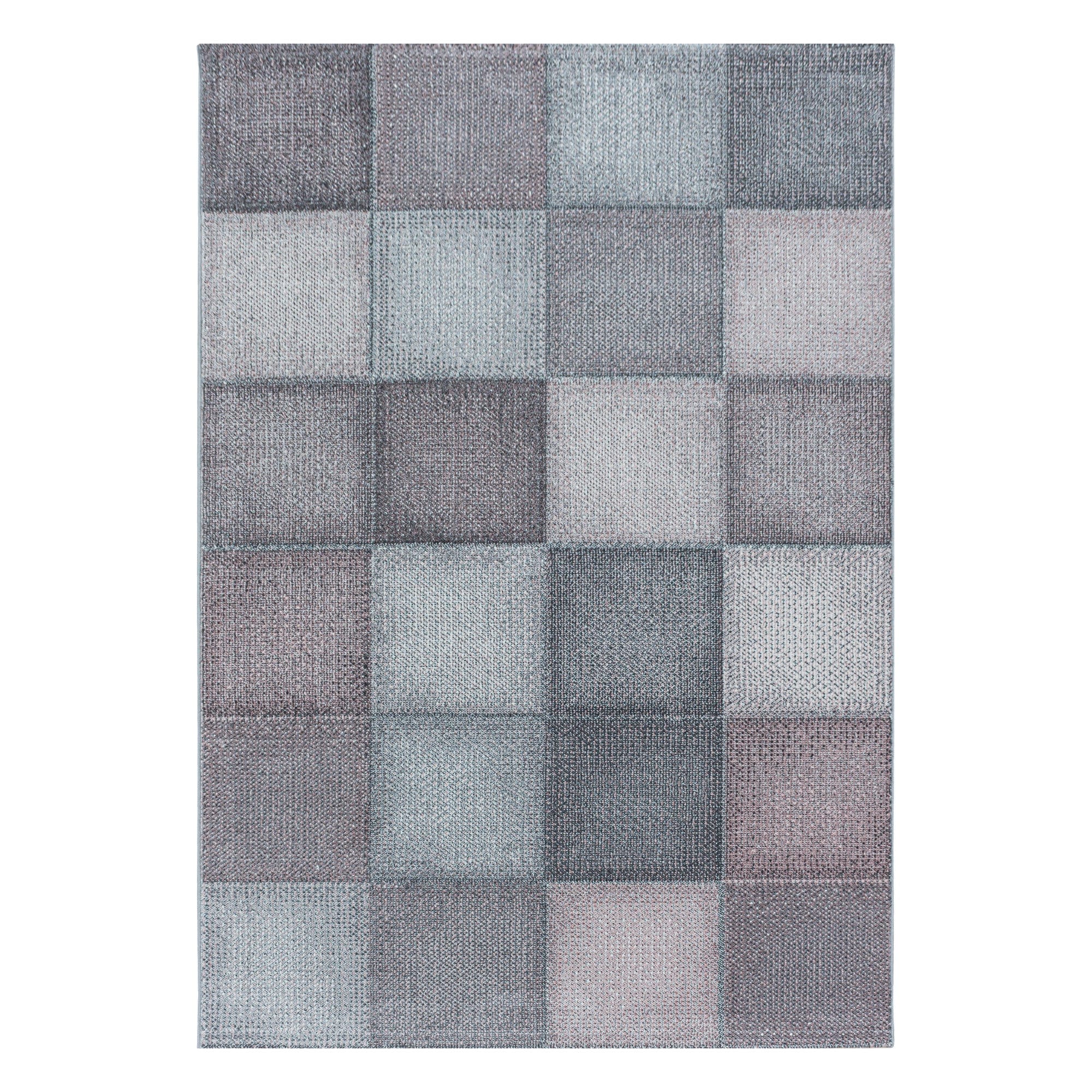 Ayyildiz Teppiche 120 X 170 cm Covor din PP Ottawa 4202 Checkered Roz