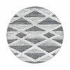 Ayyildiz Teppiche 120 X 120 cm Covor din PP Pisa 4709 Round Geometric Gri