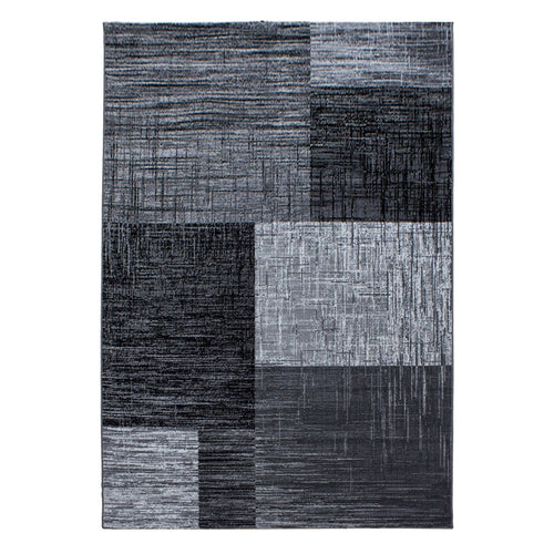 Ayyildiz Teppiche 120 X 170 cm Covor din PP Plus 8001 Abstract Checkered Negru