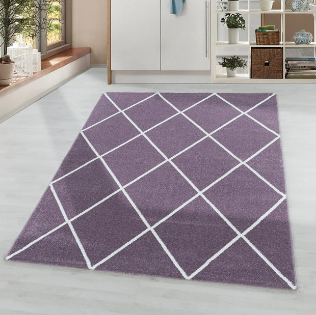 Ayyildiz Teppiche Covor din PP Rio 4601 Geometric Violet