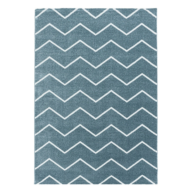 Ayyildiz Teppiche 120 X 170 cm Covor din PP Rio 4602 Chevron Design Albastru