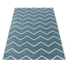 Ayyildiz Teppiche Covor din PP Rio 4602 Chevron Design Albastru