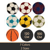 Covor pentru copii din PP Fun 6001 Round Football Turcoaz (6)