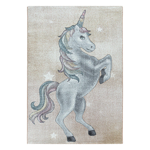 Covor pentru copii din PP Funny 2102 Unicorn Galben & AYYTPCH-FUNNY2102YELLOW