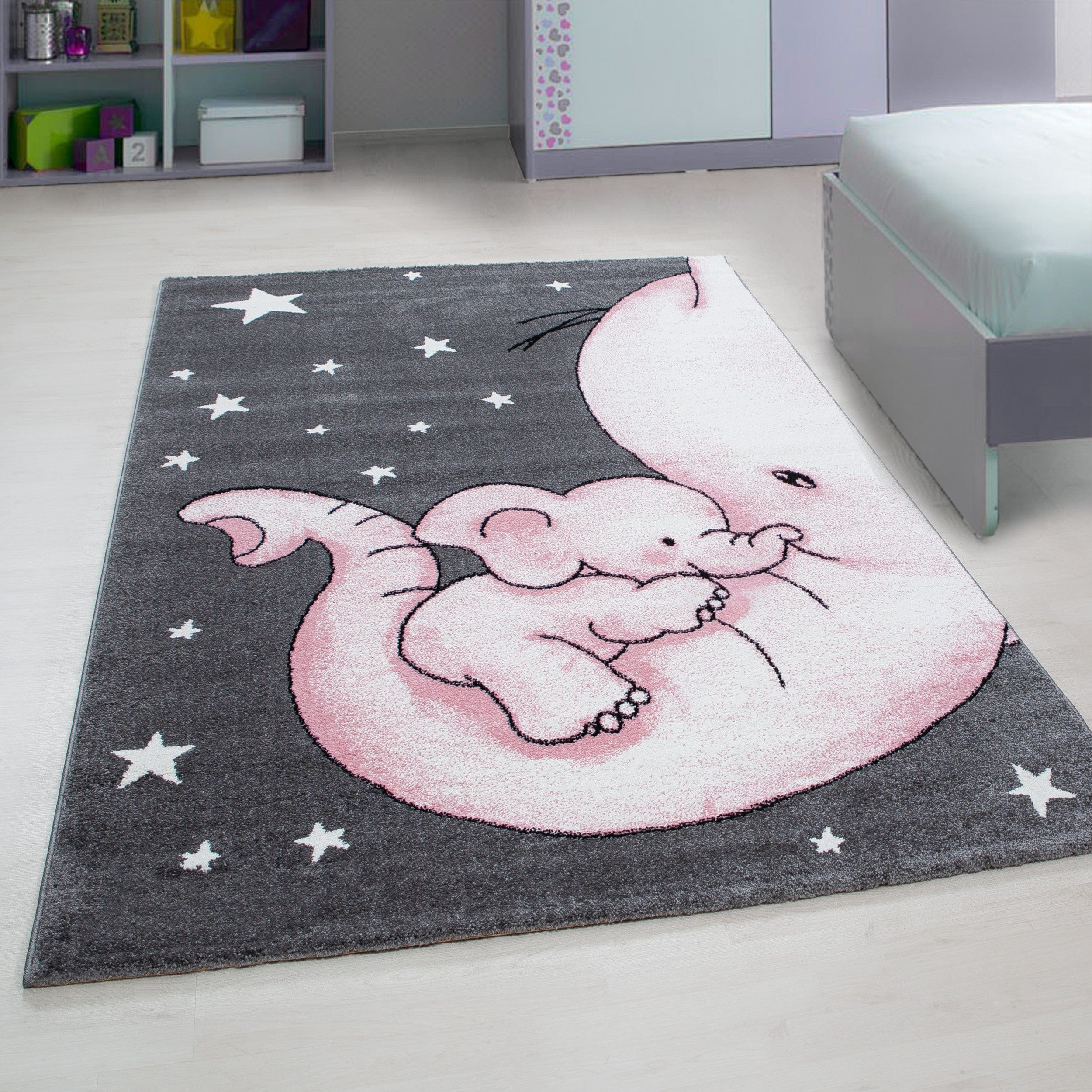 Covor pentru copii din PP Kids 0560 Elephant Roz (1)