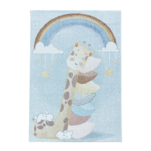 Covor pentru copii din PP Lucky 3612 Giraffe Albastru & AYYTPCH-LUCKY3612BLUE