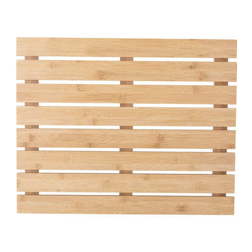 Bloomingville Covoras pentru baie din bambus, Aden Natural, 65 x 40 cm