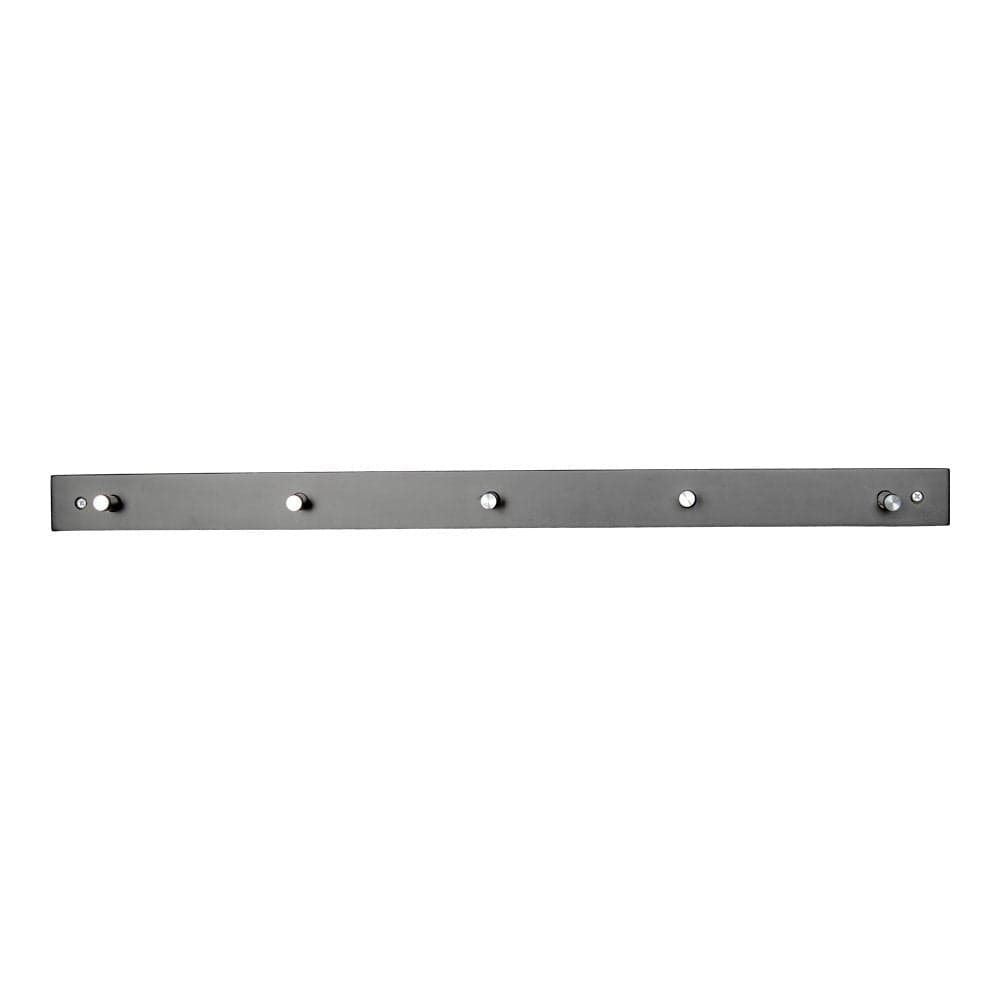 Cuier suspendat din lemn si metal, Padova Negru, l70xA2xH5 cm