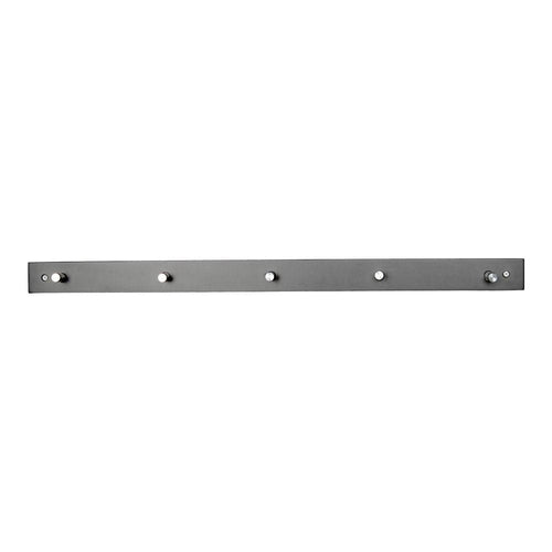 Cuier suspendat din lemn si metal, Padova Negru, l70xA2xH5 cm