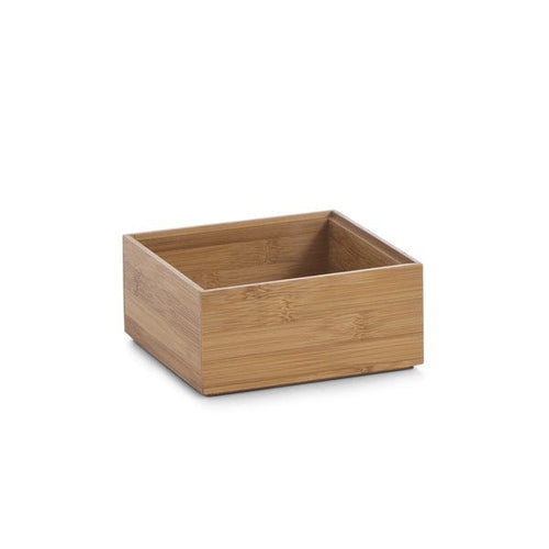 Cutie pentru depozitare, din bambus, Bamboo Square Natural, L15xl15xH7 cm