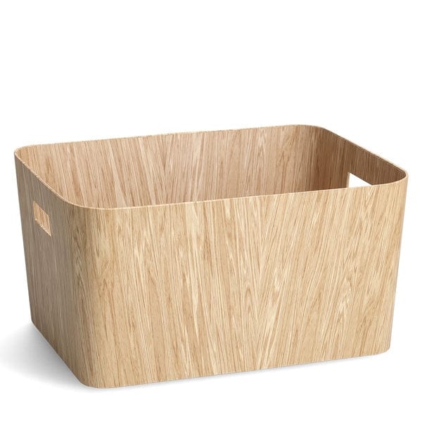 Cutie pentru depozitare, din carton, Wood Large Natural, L39,5xl30,5xH20,3 cm