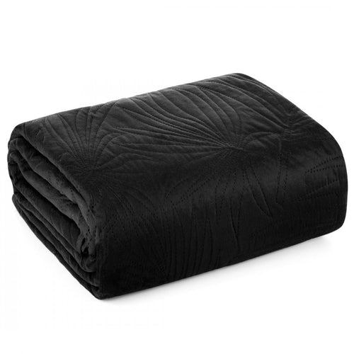 Cuvertura de pat, Luiz 2 Negru & ERFRNY-QUILT-COVER-LUIZ-II-BLACK