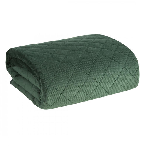 Cuvertura de pat, Milo Verde Inchis & ERFRNY-QUILT-COVER-MILO-DARK-GREEN