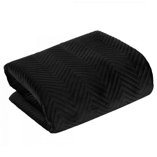 Cuvertura de pat, Sofia Negru & ERFRNY-QUILT-COVER-SOFIA-BLACK