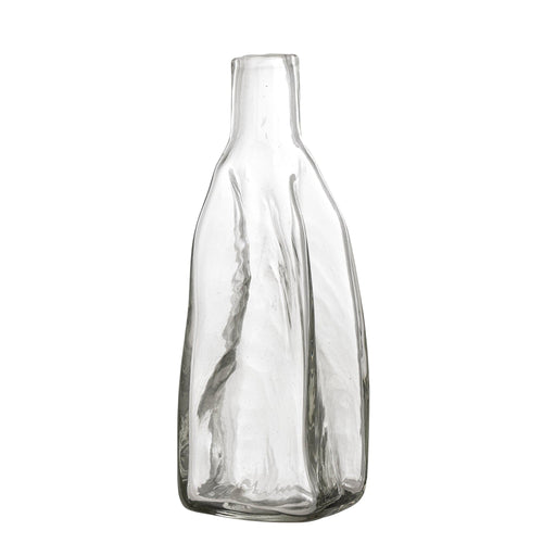 Bloomingville Decantor din sticla, Lenka Transparent, 500 ml, L8xl8xH24 cm