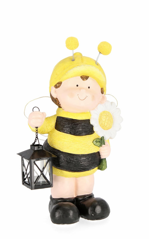 Decoratiune de gradina, din magnesia, Apiary Boy Multicolor, L23,5xl23,5xH39,5 cm