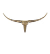 Decoratiune de perete din aluminiu, Bull's Head Small Bronz Antichizat, l75xA6xH35 cm